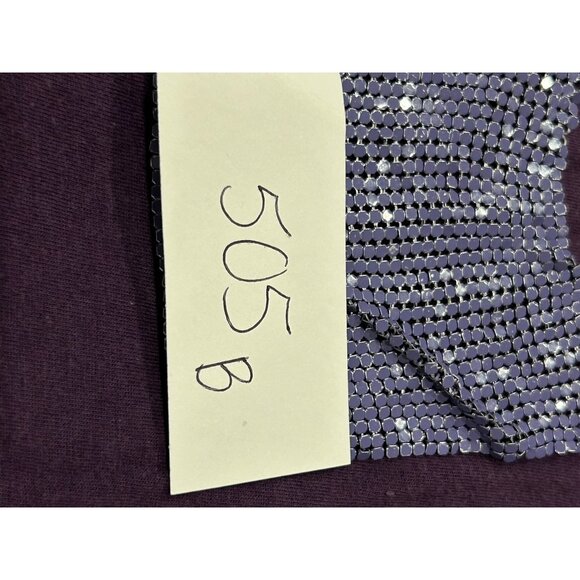 Ana Purple Petite T-Shirt Sequined Pocket Detail Sz PM - Picture 9 of 10